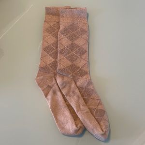 Tan Argyle Socks